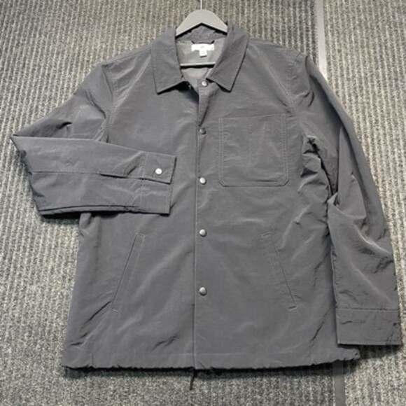 BP Nordstrom Shacket M Black Overshirt Streetwear Layering Fall Winter New - Picture 3 of 16